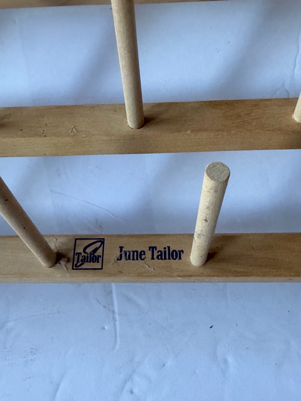 Natural Wood Multi-Peg Wall Rack - Picture 2 of 7